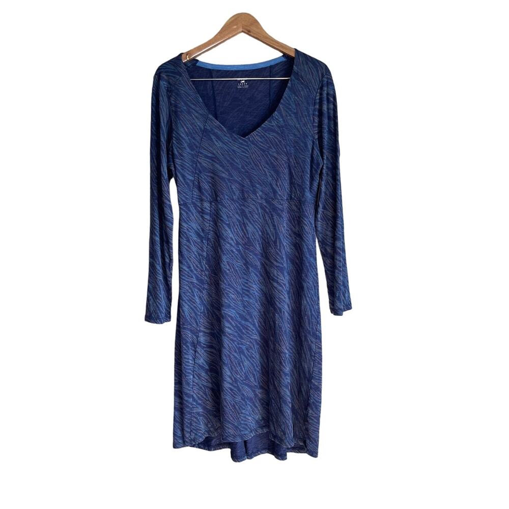 Horny tode ve neck‎ Sweetheart MIDI Dress Blue Large